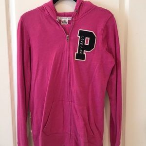 PINK Victoria Secret Zip up Hooded Sweatshirt